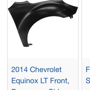 Chevrolet Equinox LT Front Fender